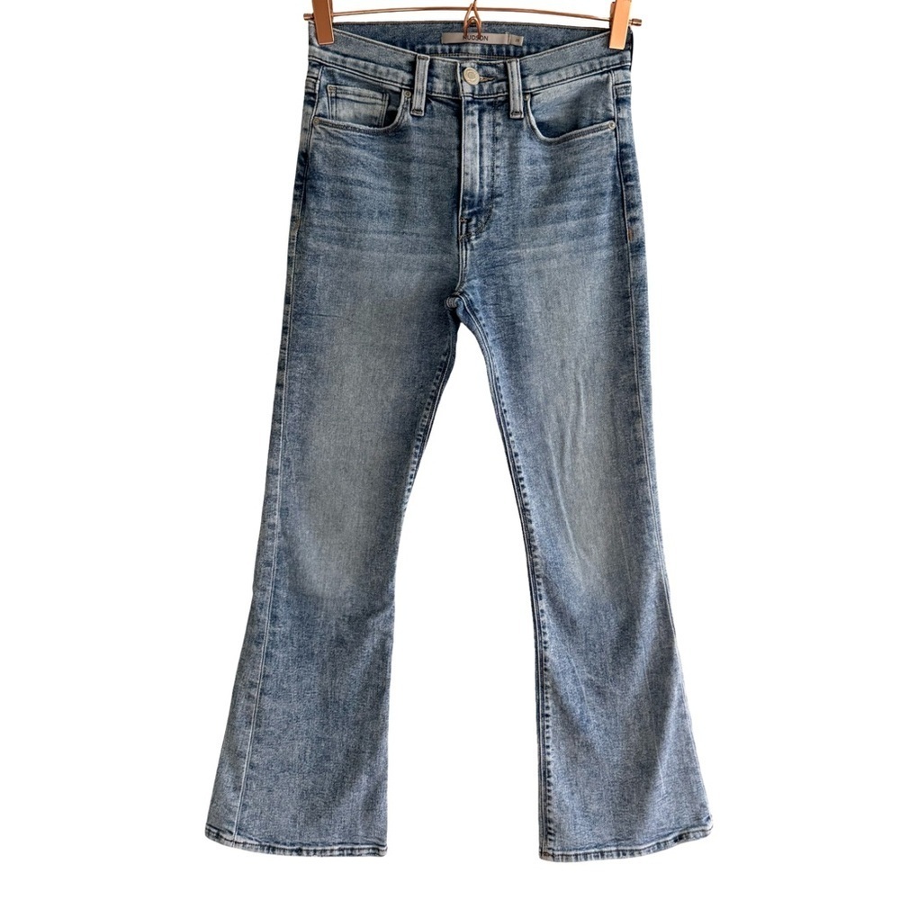 Hudson Barbara High Rise Bootcut Crop Prism Size 25